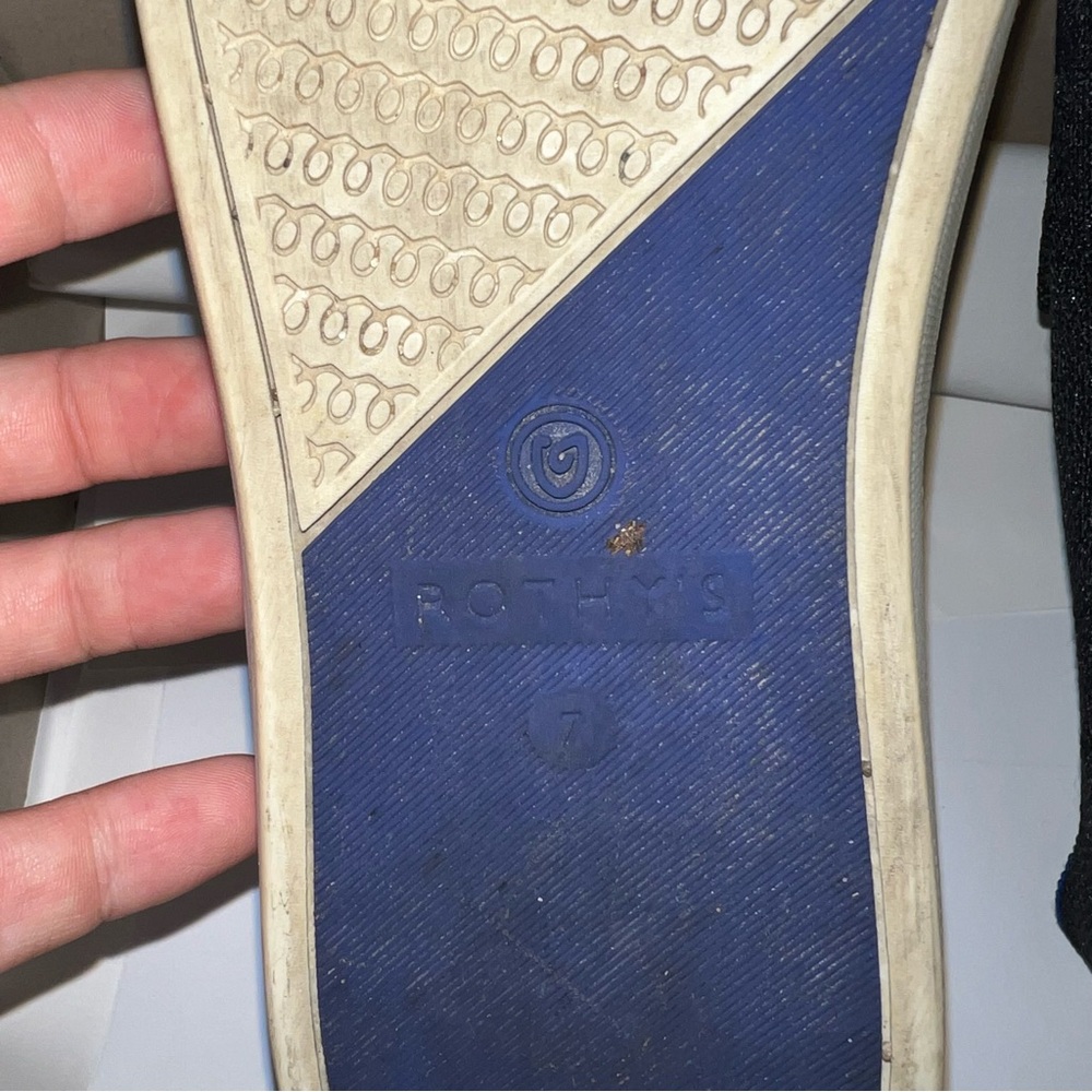 Rothy’s the original slip on sneaker in black - Picture 7 of 9